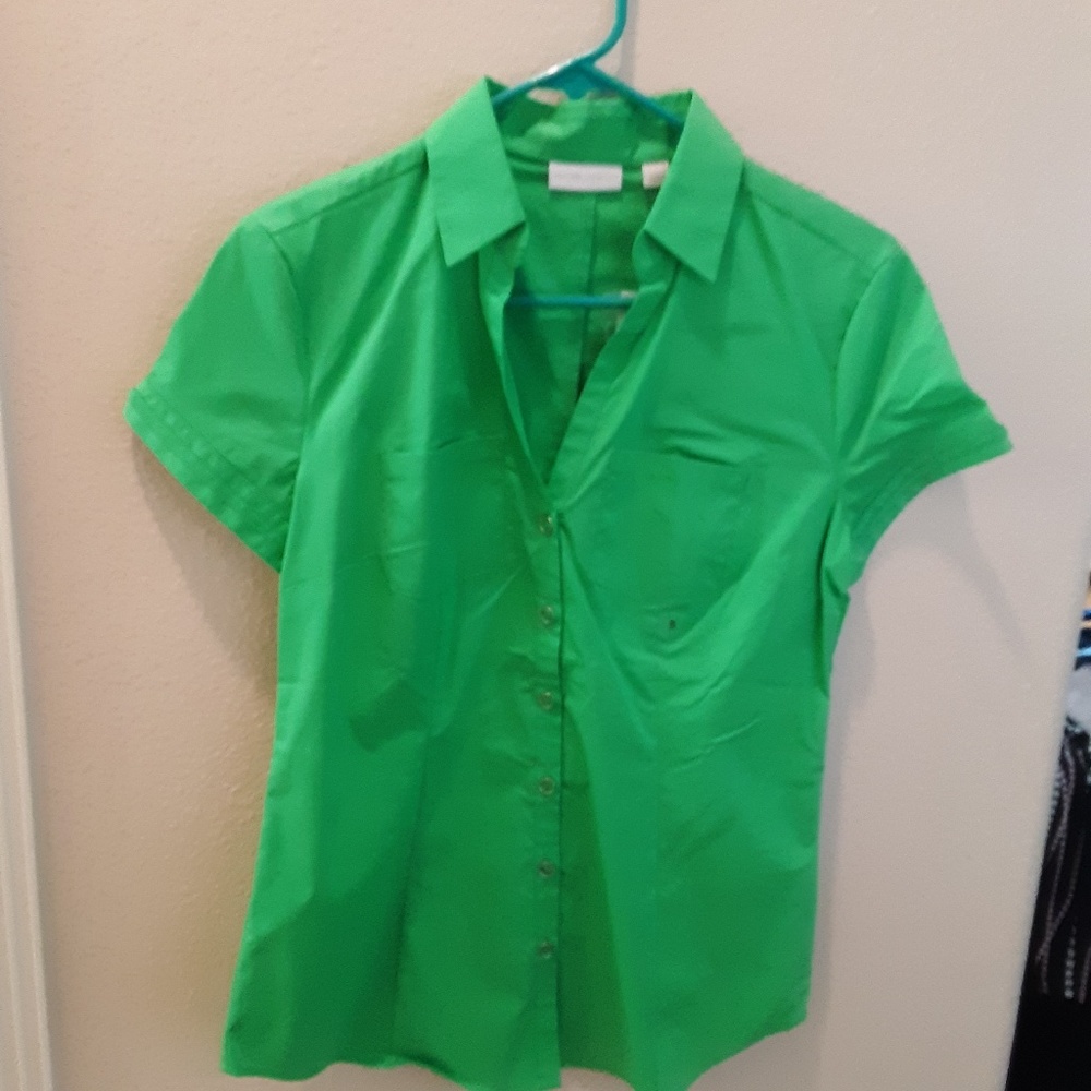 NWT new work n co green shirt
